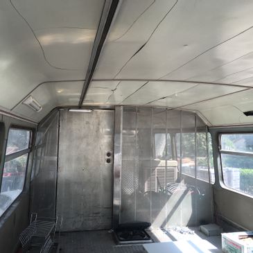 EXTREMELY RARE DOUBLE-DECKER PIZZA BUS