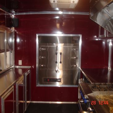 36 ' CHERRY RED CUSTOM TRAILER