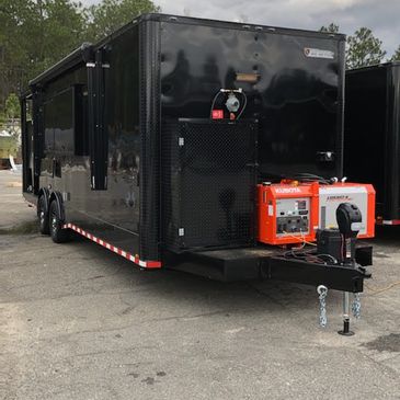 28-Foot Food Trailer with Smoker