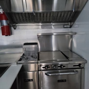 Lush Green 7x16 Food Trailer
