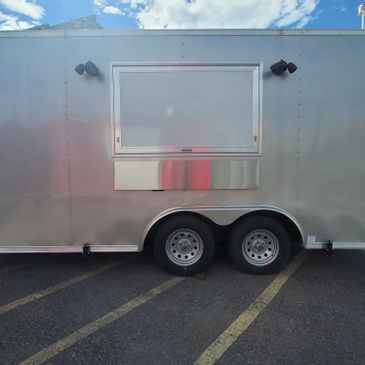 Metallic E-Series Food Trailer