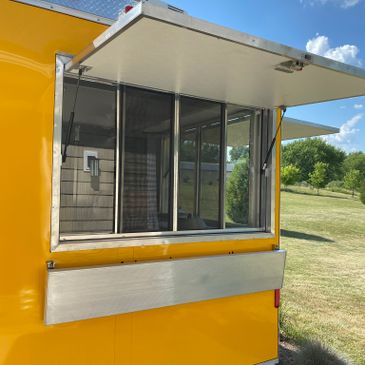 22-Foot Sunny Yellow Food Trailer for Sale