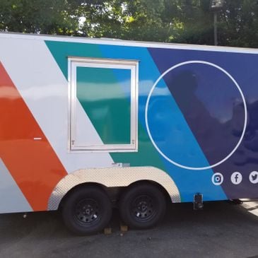 Refreshment Trailer with 2 Drive Thru Windows