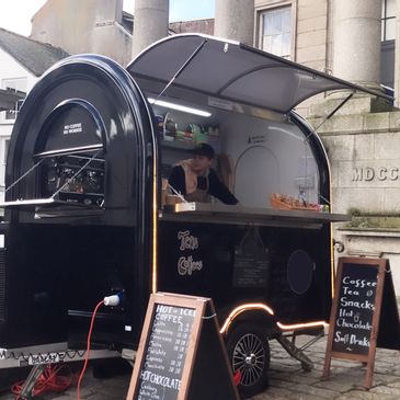 Barista Bar Coffee Trailer with Ice Cream & Crepe Machine