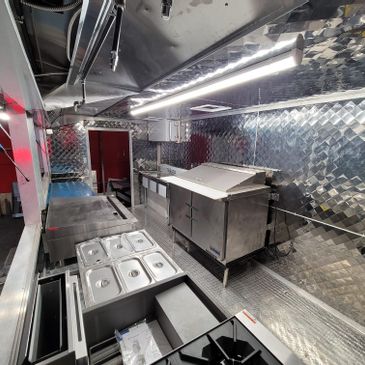 8.5 x 18 food trailer fully loaded