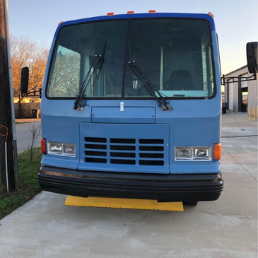 Blue Oshkosh Food Bus for Sale