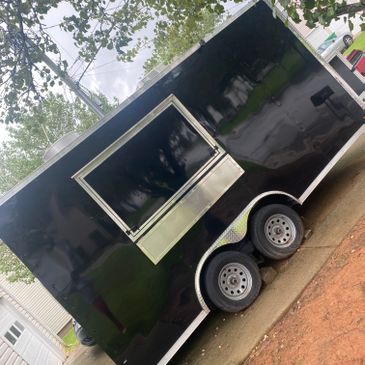 Like New Black Food Trailer for Sale