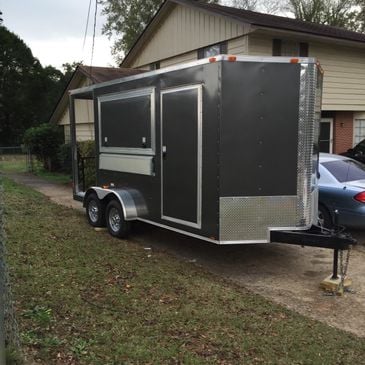 Fully Equipped 16-Foot Food Trailer with Manufacturer Warranty