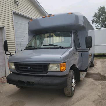 Unwrapped Food Bus Ready to Roll