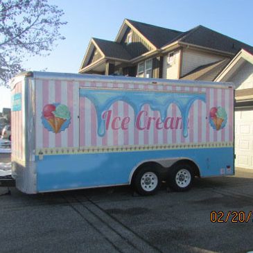 Ice Cream Mobile Concession Trailer