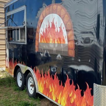 Fiery Pizza Food Trailer