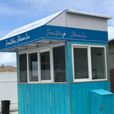 Shave Ice Stand Kiosk Mobile Food Facility Trailer Business On Wheels