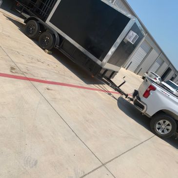 Black, Unwrapped Food Trailer for Sale