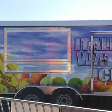 Italian Ice Concession Trailer and Sleeper Trailer