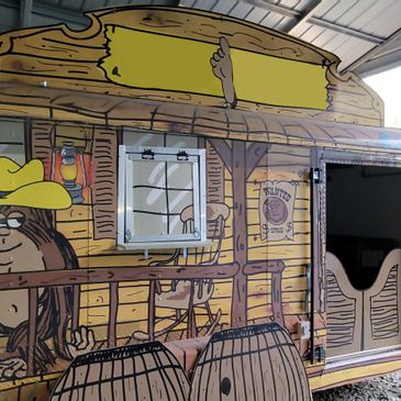 Western Saloon Themed Food Trailer for Sale