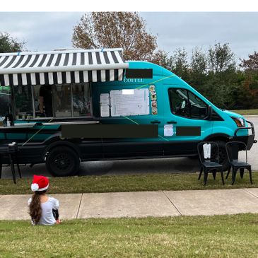 Low mileage, high-roof 2020 Ford Transit coffee/food truck