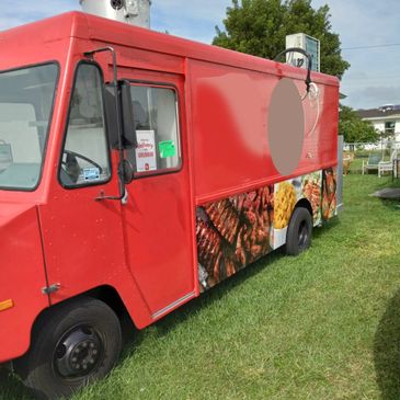 Full-Sized Red Food Truck for Sale